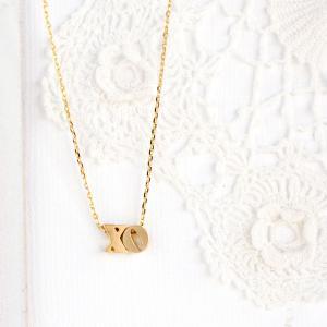 Hugs And Kisses Xo Gold Necklace