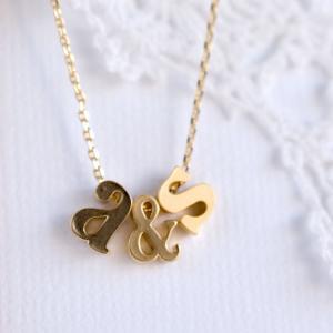 Gold Personalized Tiny Lowercase Initial..