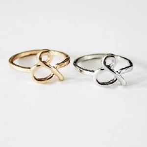 Gold Ampersand Ring Size 7