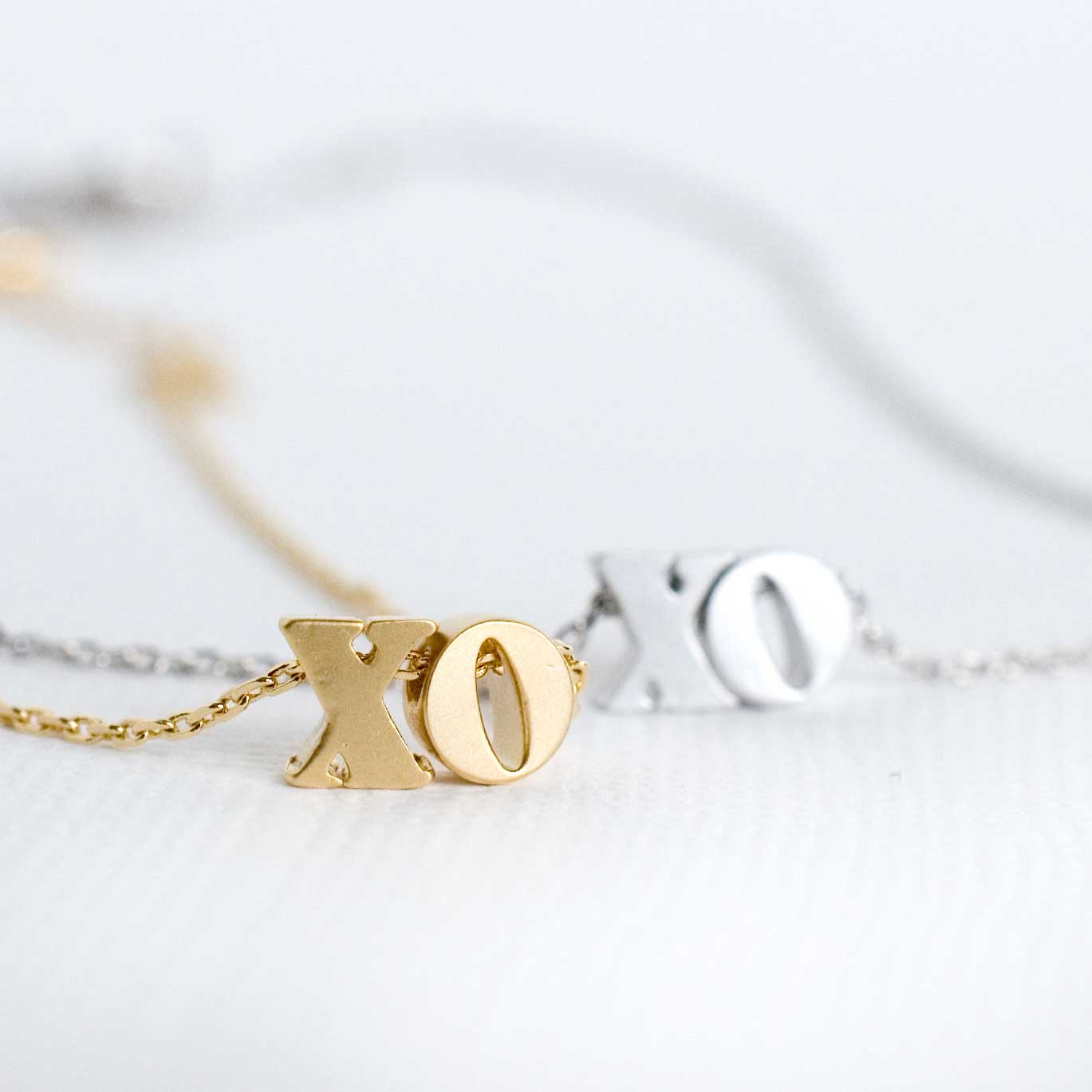 Hugs And Kisses Xo Silver Necklace on Luulla