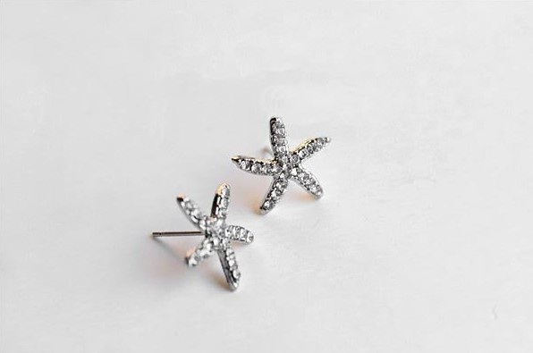 Lotus Starfish Earrings - Set of Two
